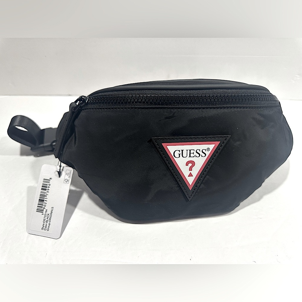 GUESS Black Waist Fanny Bag